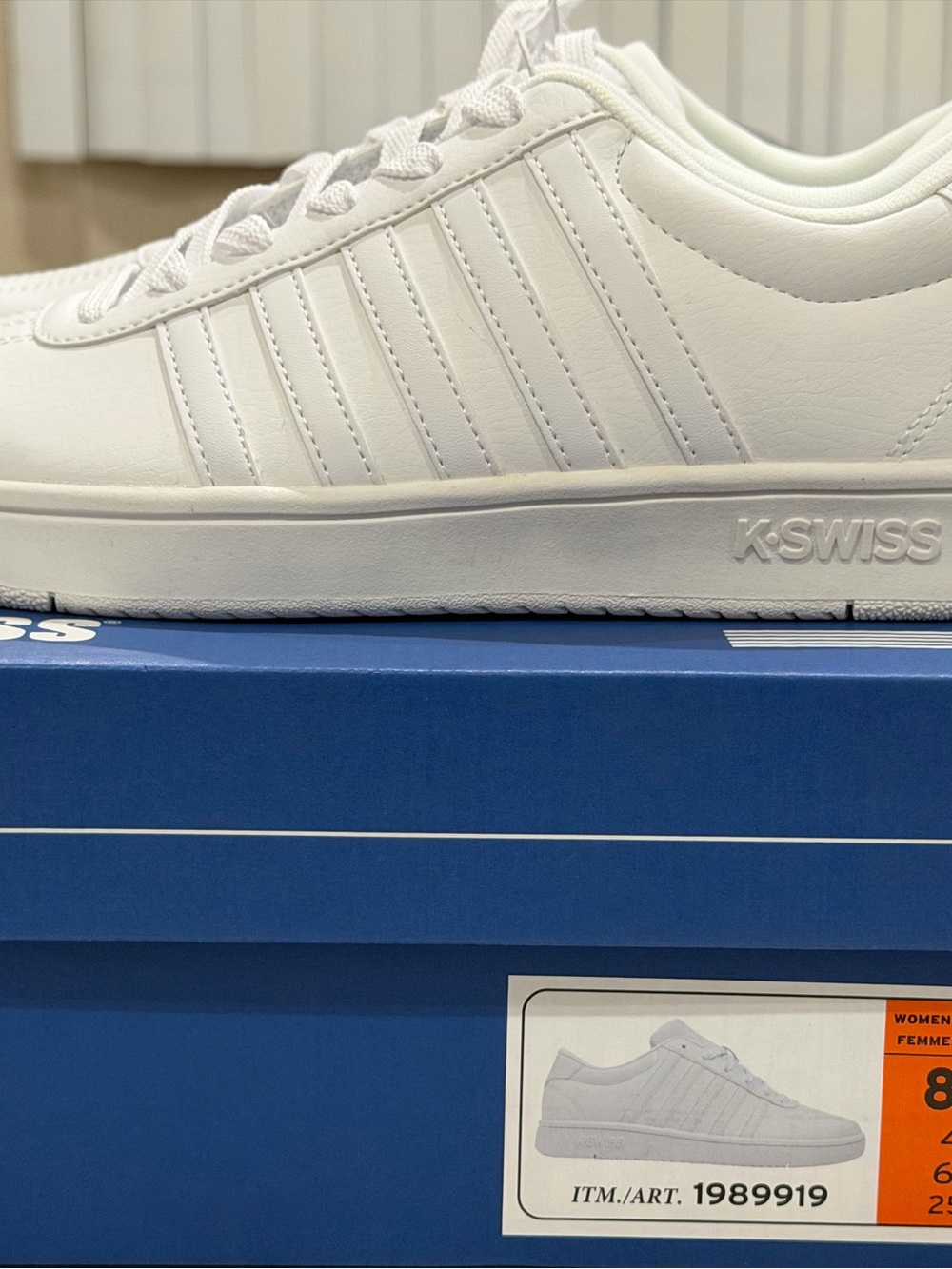 K-Swiss Women’s  White Classic Court Sneakers